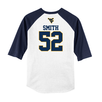 West Virginia - NCAA Baseball : Weston Smith - USA Raglan Raglan Shirt-1