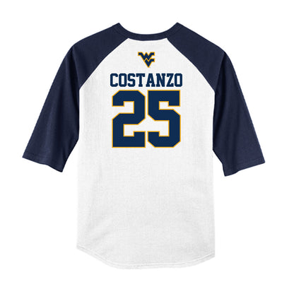 West Virginia - NCAA Baseball : JD Costanzo - USA Raglan Raglan Shirt-1