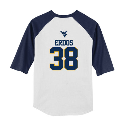 West Virginia - NCAA Baseball : Creed Erdos - USA Raglan Youth Raglan T-Shirt-1