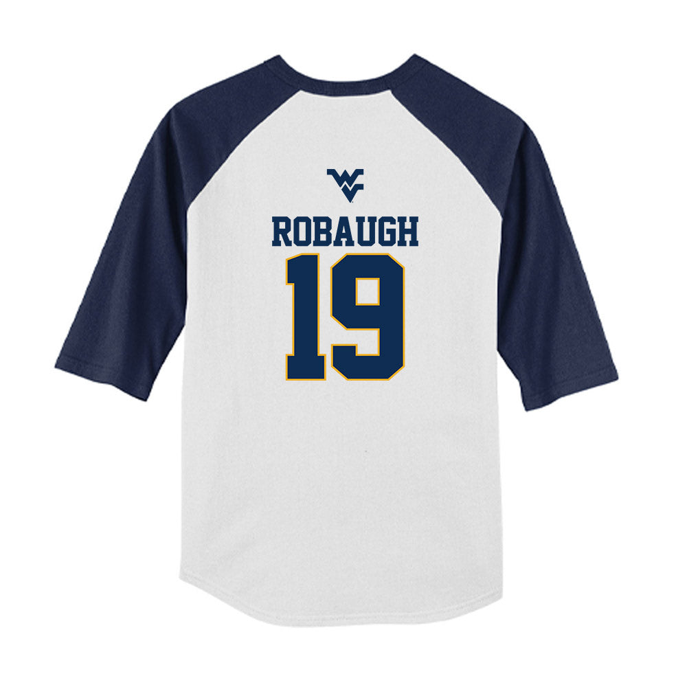 West Virginia - NCAA Baseball : Matthew Robaugh - USA Raglan Youth Raglan T-Shirt-1