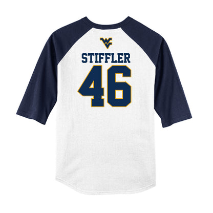 West Virginia - NCAA Baseball : Mac Stiffler - USA Raglan Raglan Shirt-1