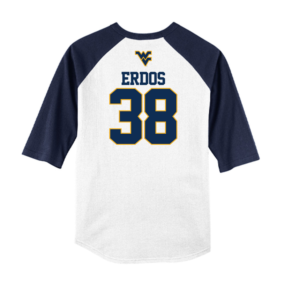 West Virginia - NCAA Baseball : Creed Erdos - USA Raglan Raglan Shirt-1
