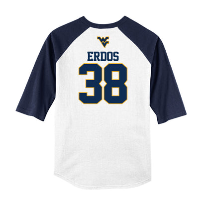 West Virginia - NCAA Baseball : Creed Erdos - USA Raglan Raglan Shirt-1