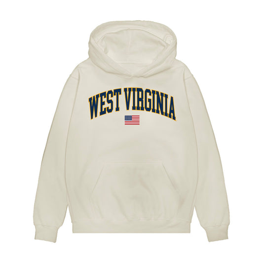 West Virginia - NCAA Baseball : Matt Ineich - USA Raglan Premium Hooded Sweatshirt-0