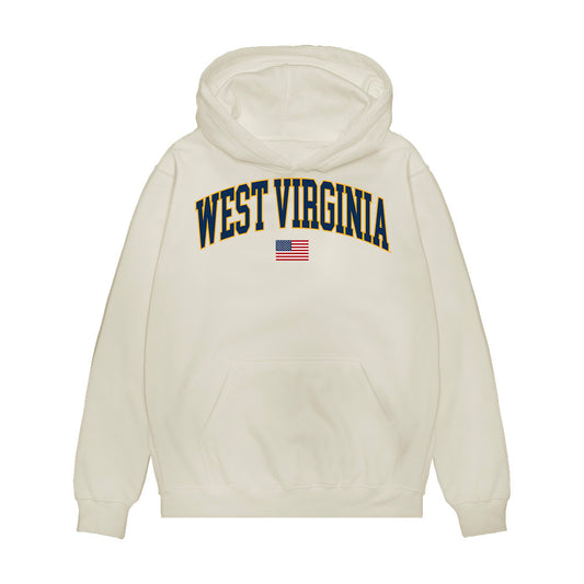 West Virginia - NCAA Baseball : Dawson Montesa - USA Raglan Premium Hooded Sweatshirt-0
