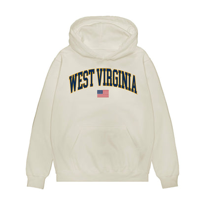 West Virginia - NCAA Baseball : Benjamin Lumsden - USA Raglan Premium Hooded Sweatshirt-0