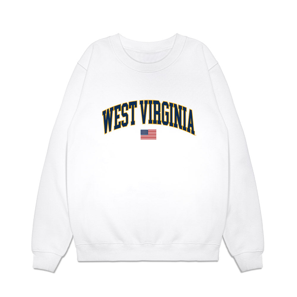 West Virginia - NCAA Baseball : Maxwell Molessa - USA Raglan Premium Crewneck Sweatshirt-0