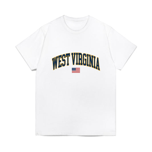 West Virginia - NCAA Baseball : Ben Goodacre - USA Raglan Comfort Colors T-Shirt-0
