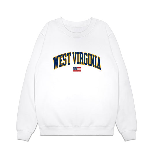 West Virginia - NCAA Baseball : Weston Smith - USA Raglan Premium Crewneck Sweatshirt-0
