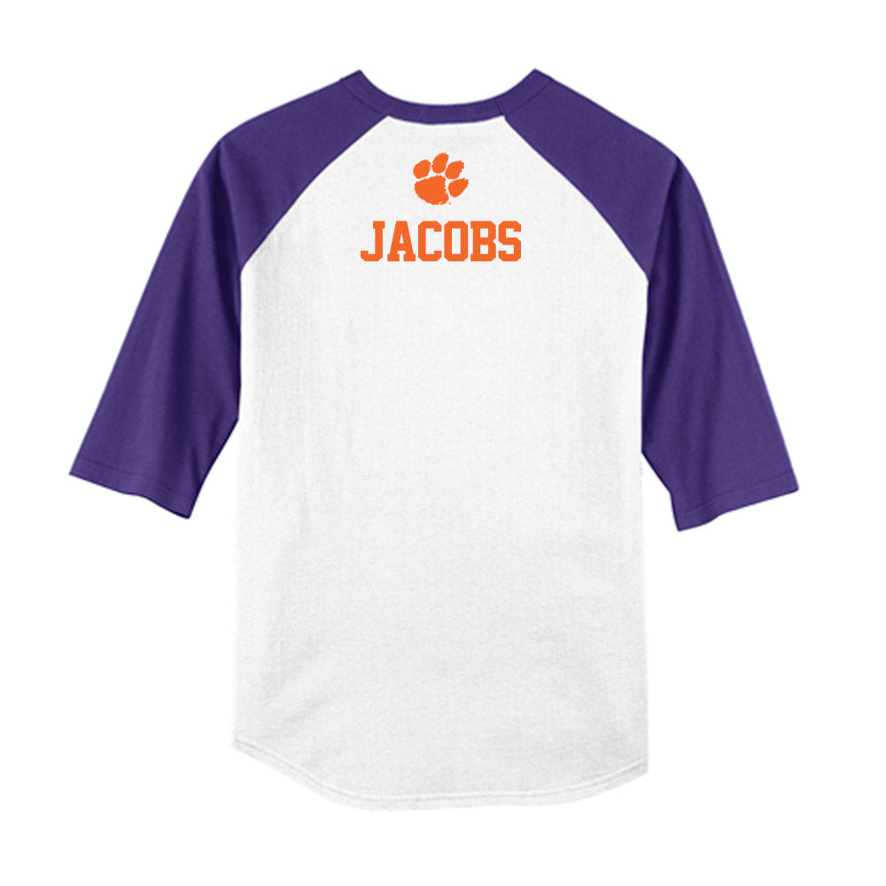 Clemson - NCAA Baseball : Austin Jacobs - USA Raglan Raglan Shirt-1
