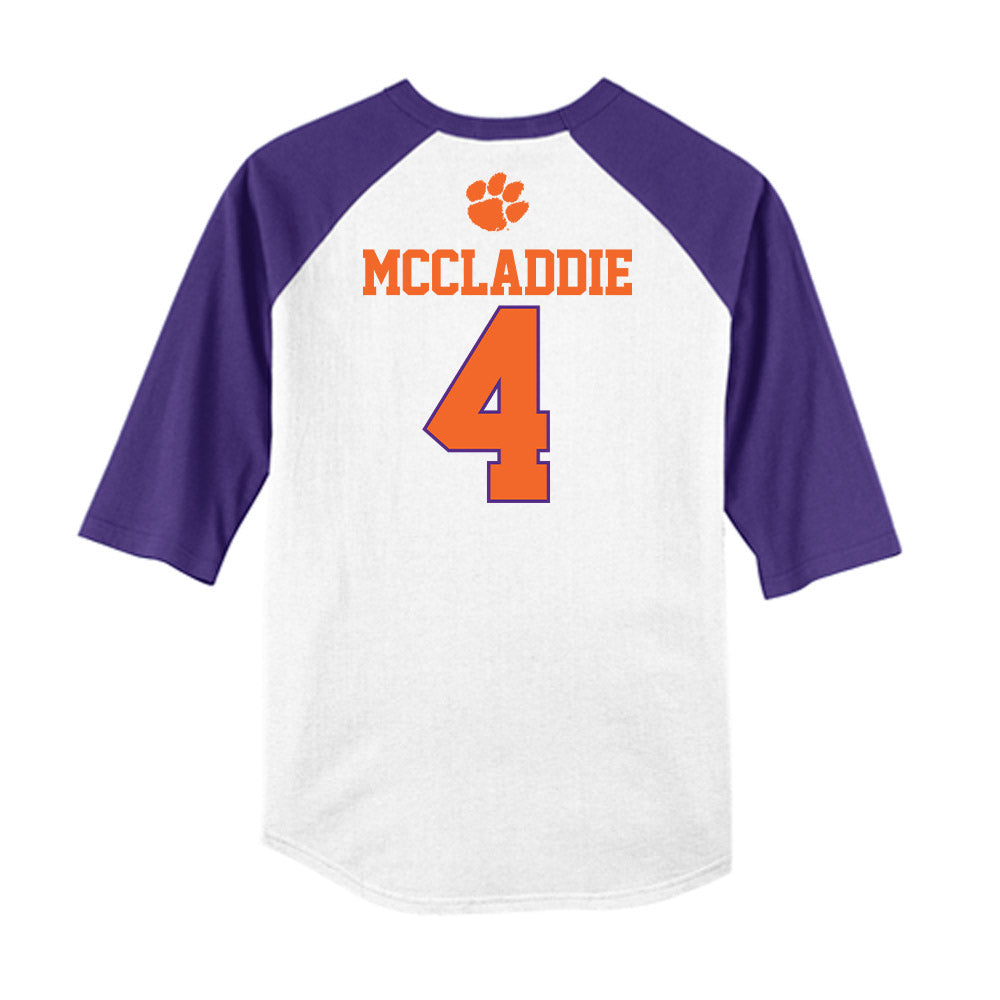 Clemson - NCAA Baseball : Tryston McCladdie - USA Raglan Raglan Shirt-1