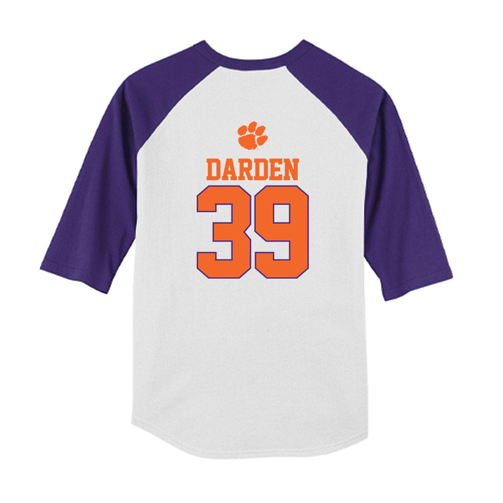 Clemson - NCAA Baseball : Ethan Darden - USA Raglan Youth Raglan T-Shirt-1
