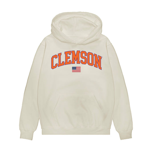 Clemson - NCAA Baseball : Casey Tallent - USA Raglan Premium Hooded Sweatshirt-0