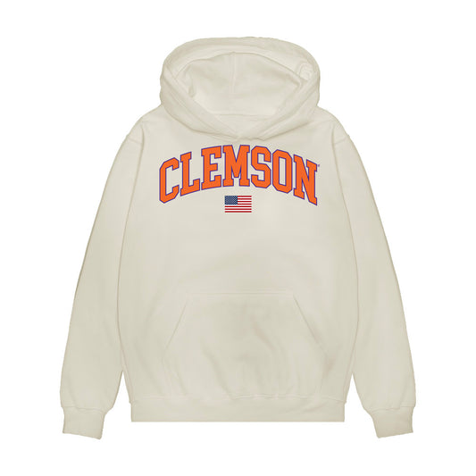 Clemson - NCAA Baseball : Ethan Darden - USA Raglan Premium Hooded Sweatshirt-0