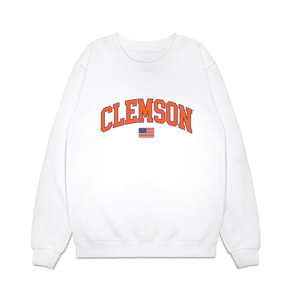 Clemson - NCAA Baseball : Tryston McCladdie - USA Raglan Premium Crewneck Sweatshirt-0