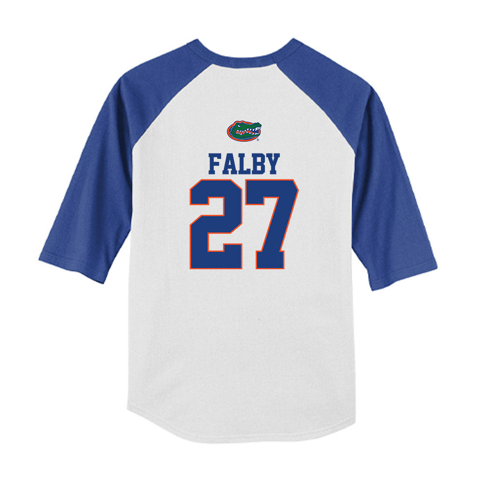 Florida - NCAA Softball : Kendra Falby - USA Youth Raglan T-Shirt-1