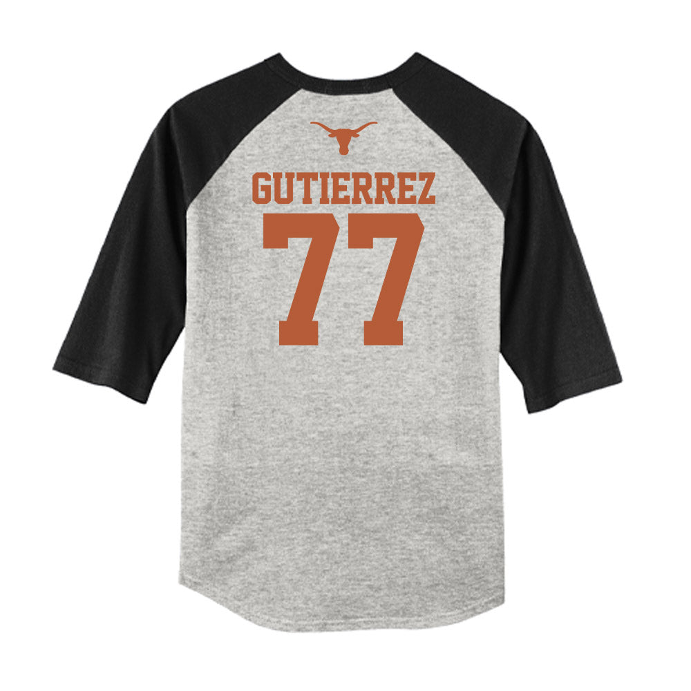 Texas - NCAA Softball : Citlaly Gutierrez - USA Raglan Shirt-1