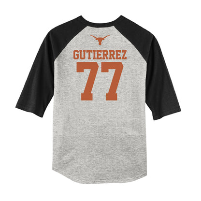 Texas - NCAA Softball : Citlaly Gutierrez - USA Raglan Shirt-1