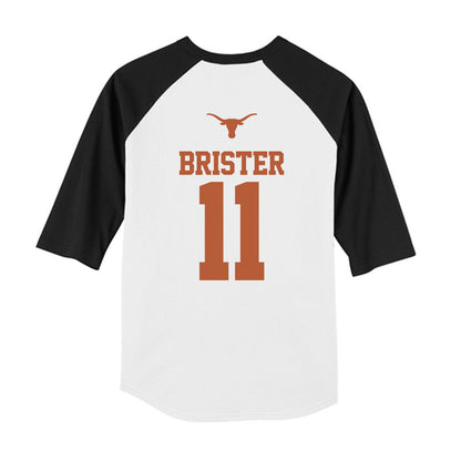 Texas - NCAA Softball : Shylien Brister - USA Youth Raglan T-Shirt-3