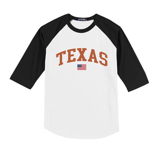 Texas - NCAA Softball : Brenlee Gonzales - USA Youth Raglan T-Shirt-0