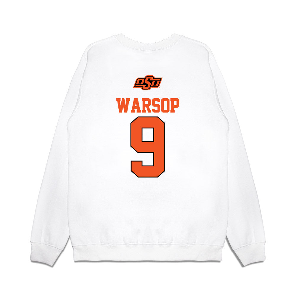 Oklahoma State - NCAA Softball : Tia Warsop - USA Premium Crewneck Sweatshirt-1