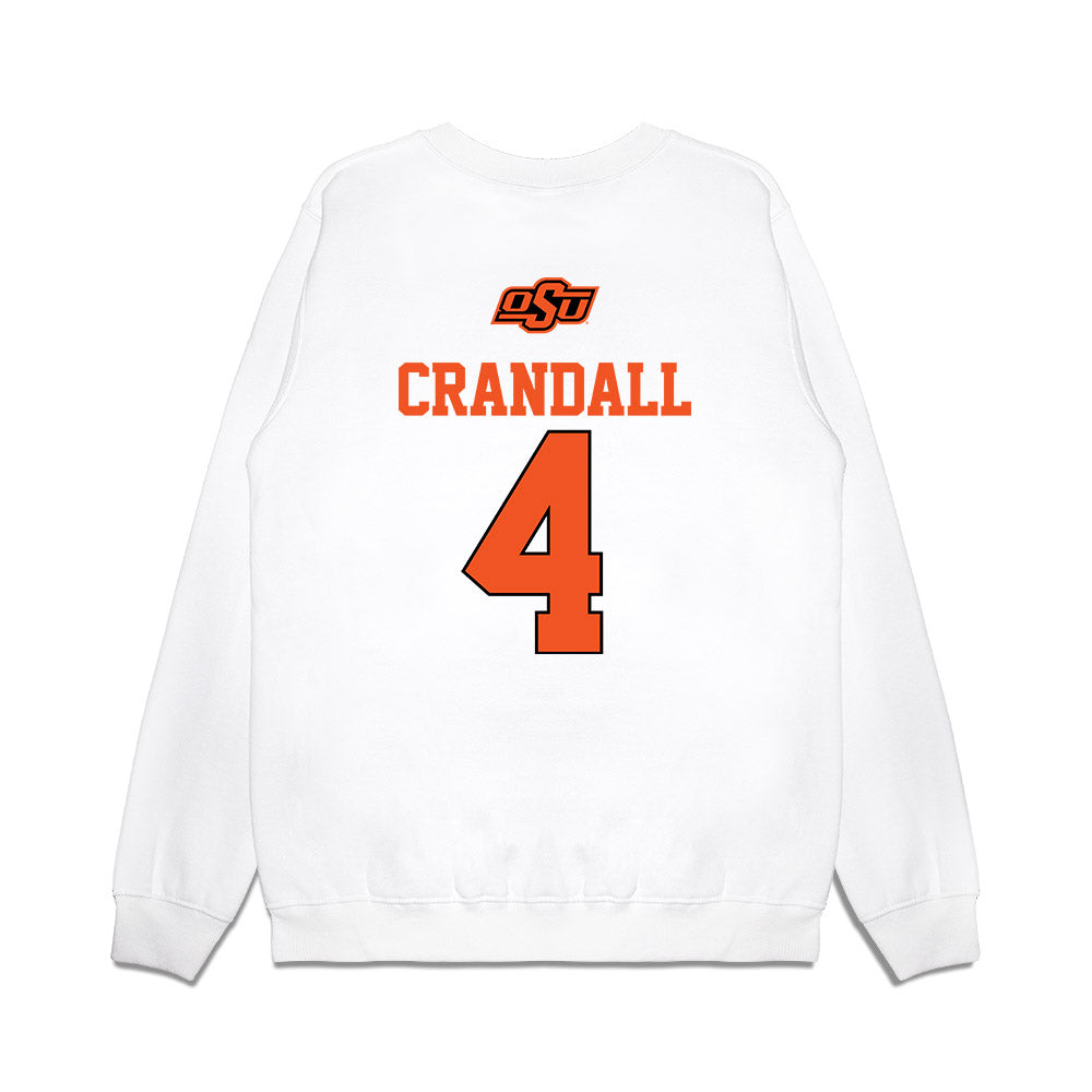 Oklahoma State - NCAA Softball : RyLee Crandall - USA Premium Crewneck Sweatshirt-1