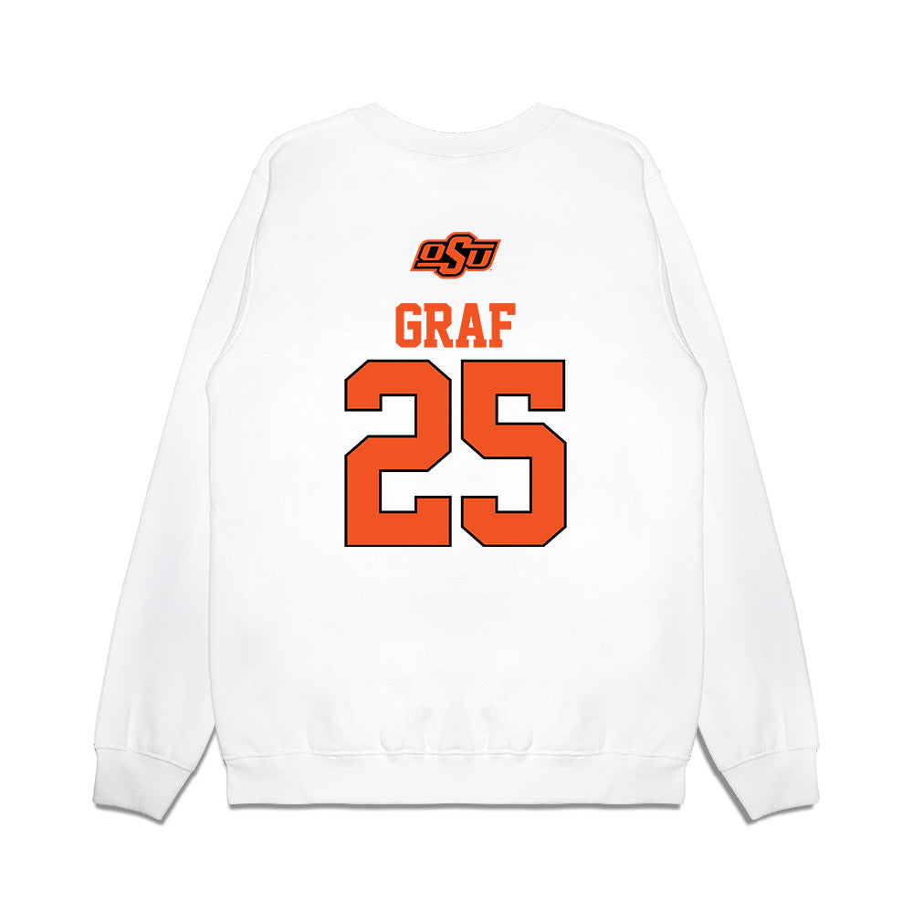 Oklahoma State - NCAA Softball : Macy Graf - USA Premium Crewneck Sweatshirt-1