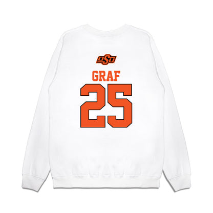 Oklahoma State - NCAA Softball : Macy Graf - USA Premium Crewneck Sweatshirt-1