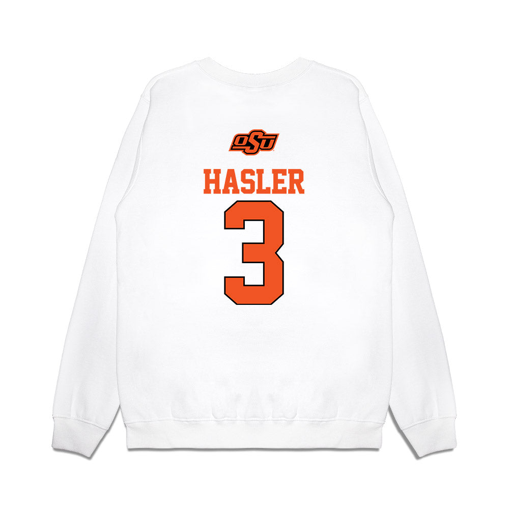 Oklahoma State - NCAA Softball : Amanda Hasler - USA Premium Crewneck Sweatshirt-1