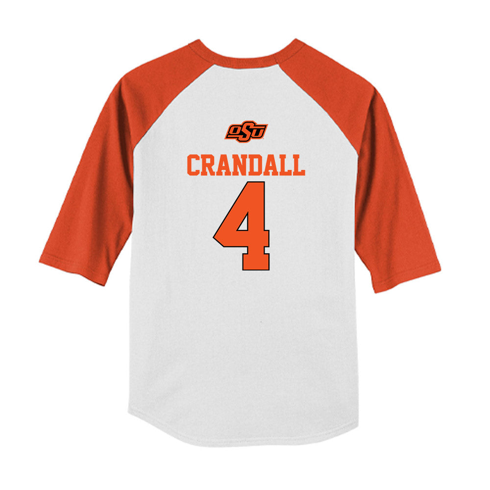 Oklahoma State - NCAA Softball : RyLee Crandall - USA Youth Raglan T-Shirt-1
