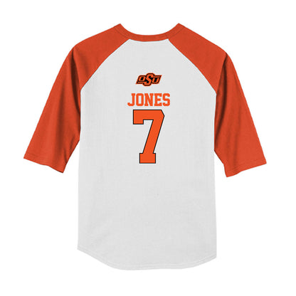 Oklahoma State - NCAA Softball : Aubrey Jones - USA Youth Raglan T-Shirt-1