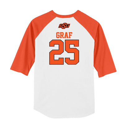 Oklahoma State - NCAA Softball : Macy Graf - USA Raglan Shirt-1