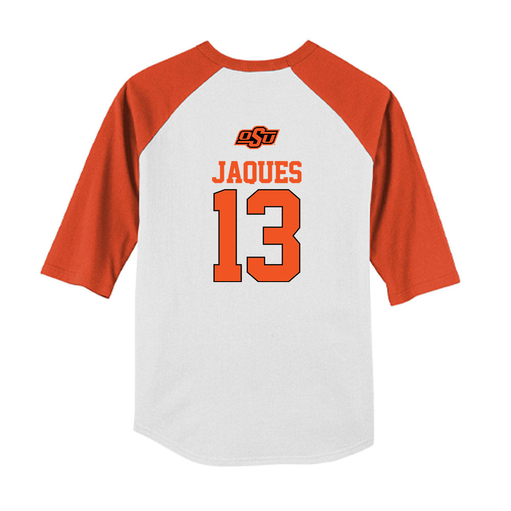 Oklahoma State - NCAA Softball : Libby Jaques - USA Youth Raglan T-Shirt-1