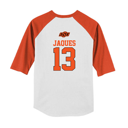 Oklahoma State - NCAA Softball : Libby Jaques - USA Youth Raglan T-Shirt-1