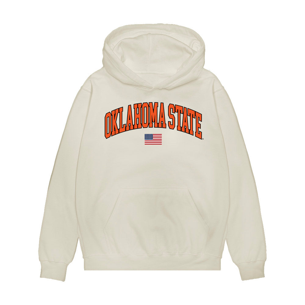 Oklahoma State - NCAA Softball : Libby Jaques - USA Premium Hooded Sweatshirt-0