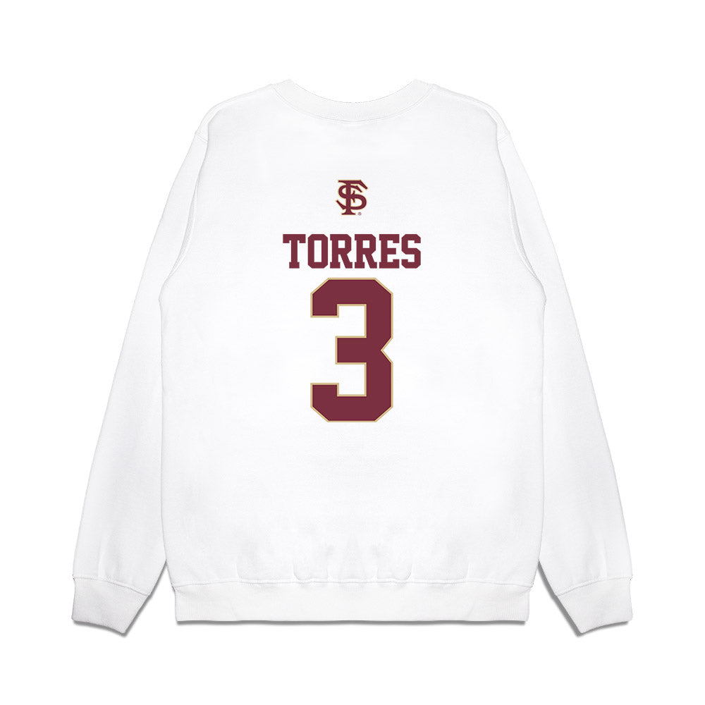 FSU - NCAA Softball : Isabella Torres - USA Premium Crewneck Sweatshirt-1