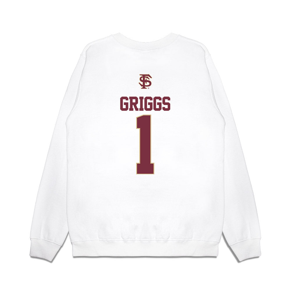 FSU - NCAA Softball : Hayley Griggs - USA Premium Crewneck Sweatshirt-1