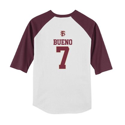 FSU - NCAA Softball : Angelee Bueno - USA Youth Raglan T-Shirt-1