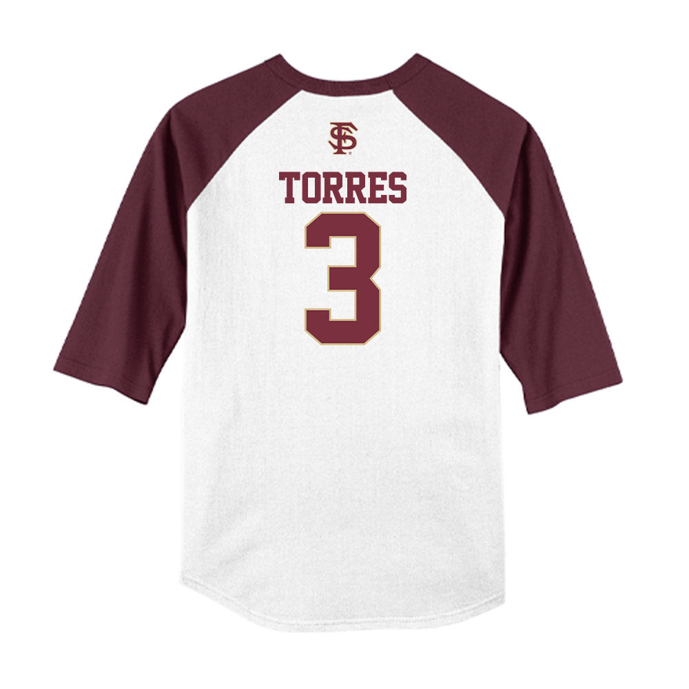 FSU - NCAA Softball : Isabella Torres - USA Raglan Shirt-1
