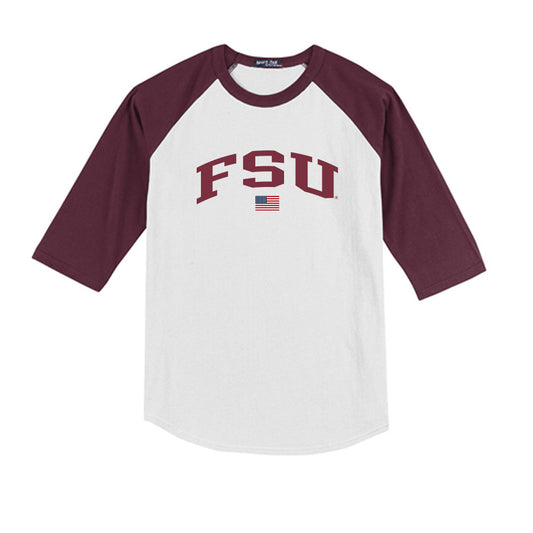 FSU - NCAA Softball : Makenna Sturgis - USA Youth Raglan T-Shirt-0