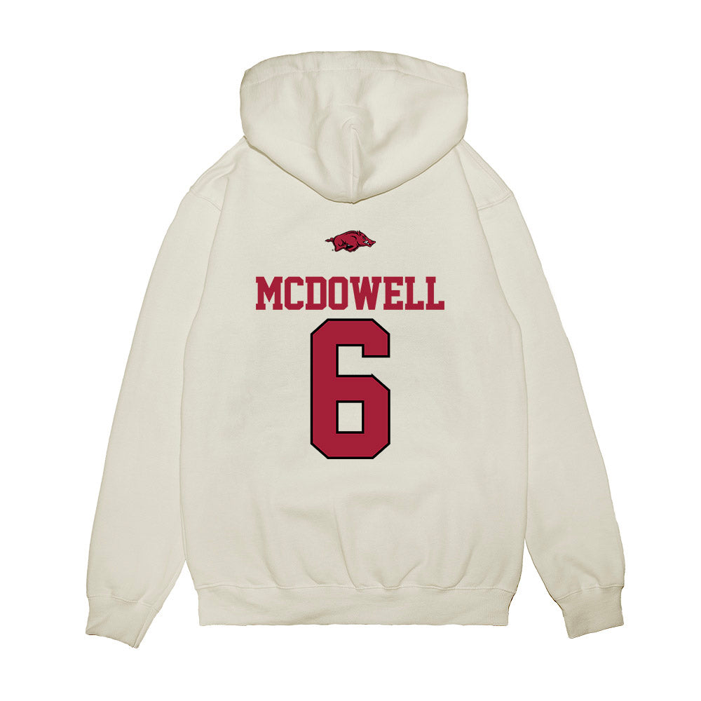 Arkansas - NCAA Softball : Ella McDowell - USA Premium Hooded Sweatshirt-1