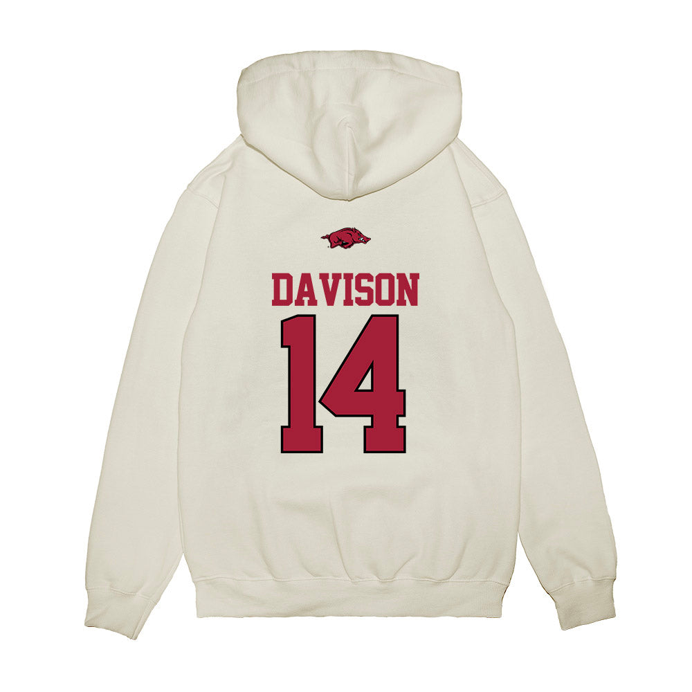 Arkansas - NCAA Softball : Karlie Davison - USA Premium Hooded Sweatshirt-1