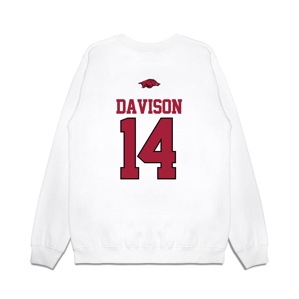 Arkansas - NCAA Softball : Karlie Davison - USA Premium Crewneck Sweatshirt-1