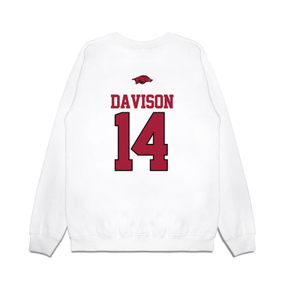Arkansas - NCAA Softball : Karlie Davison - USA Premium Crewneck Sweatshirt-1
