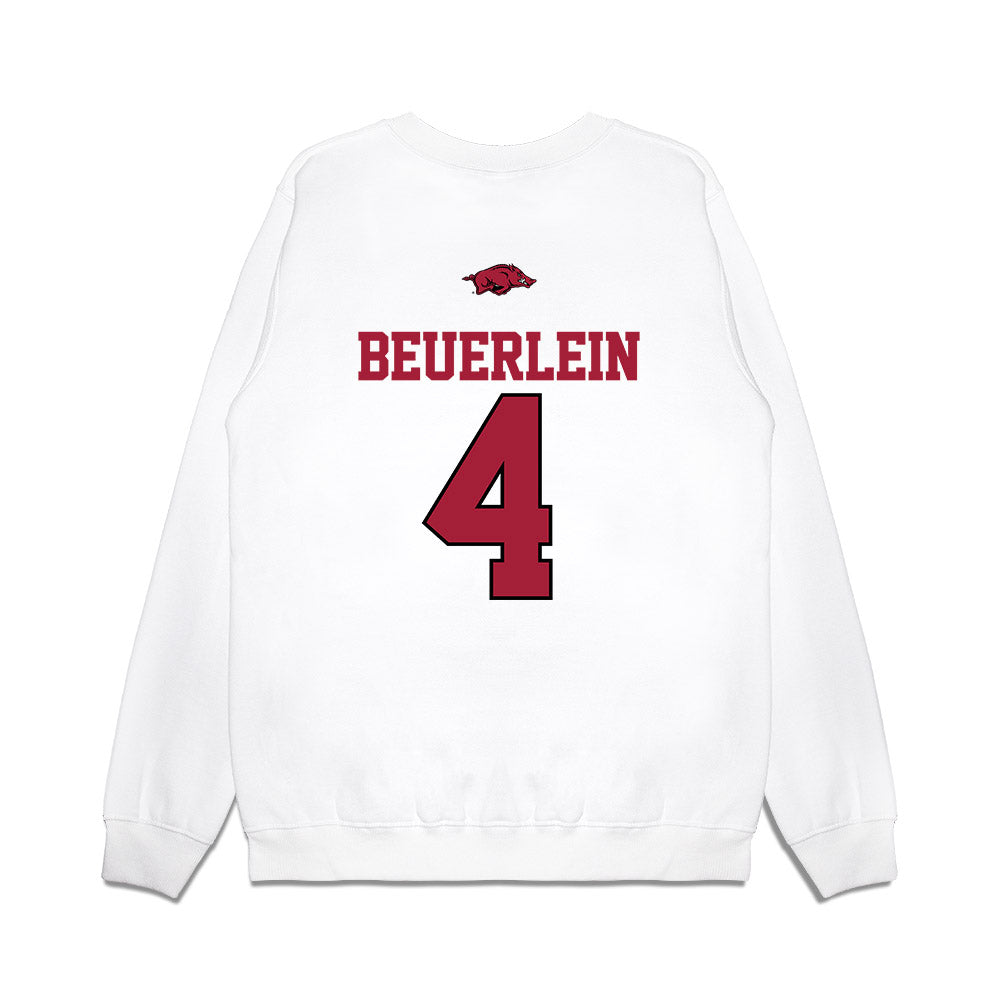 Arkansas - NCAA Softball : Reis Beuerlein - USA Premium Crewneck Sweatshirt-1
