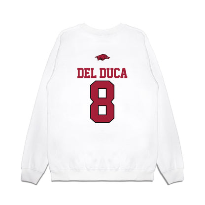 Arkansas - NCAA Softball : Kyler Del Duca - USA Premium Crewneck Sweatshirt-1