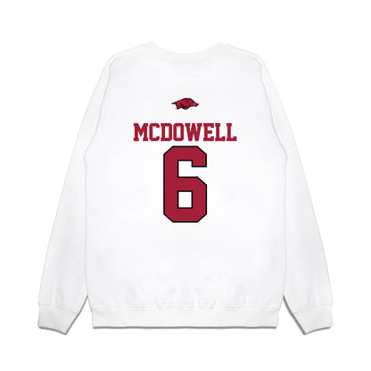 Arkansas - NCAA Softball : Ella McDowell - USA Premium Crewneck Sweatshirt-1