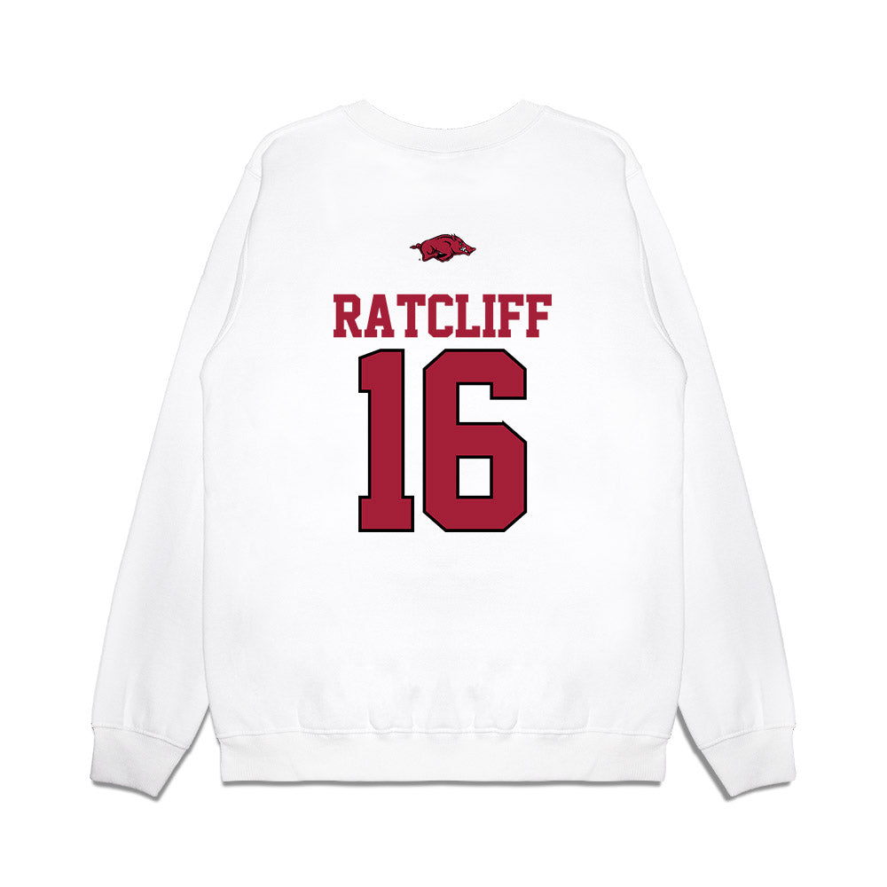 Arkansas - NCAA Softball : Carlee Ratcliff - USA Premium Crewneck Sweatshirt-1