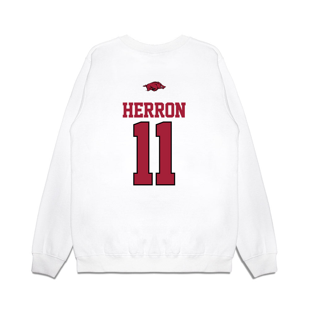 Arkansas - NCAA Softball : Robyn Herron - USA Premium Crewneck Sweatshirt-1