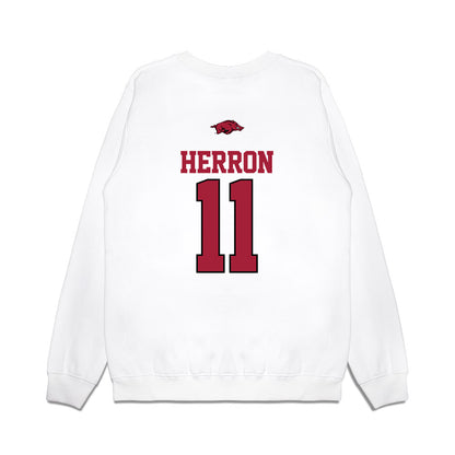 Arkansas - NCAA Softball : Robyn Herron - USA Premium Crewneck Sweatshirt-1